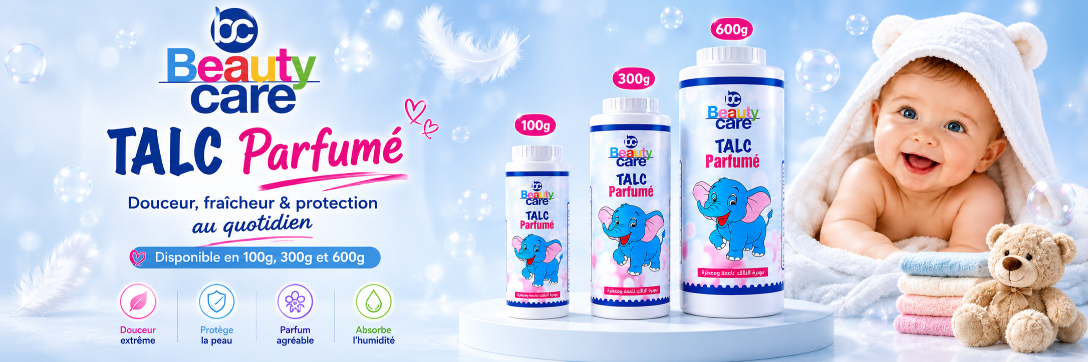 Talc parfumé Beauty Care